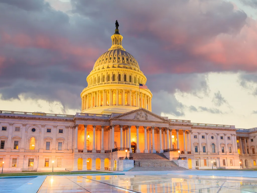 street view of the united states capital building