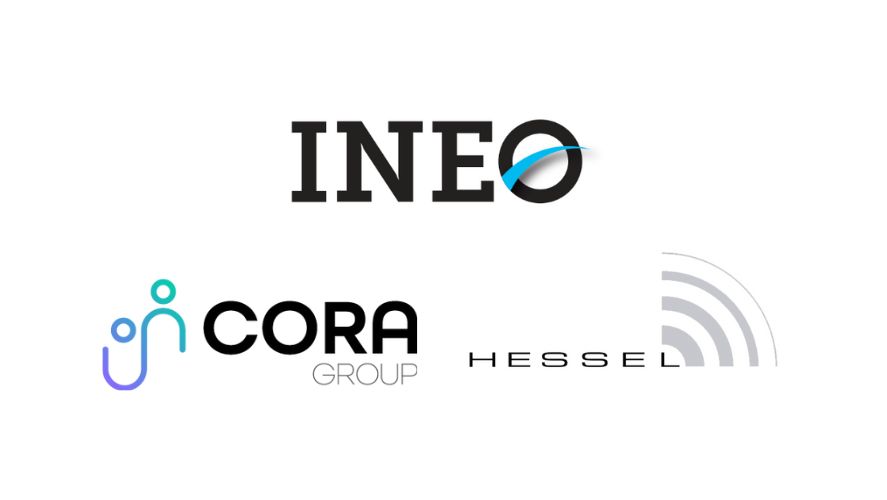 Ineo, Hessel, and Cora Group logos
